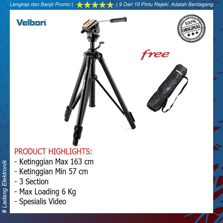 Velbon DV-7000 Video Tripod with Fluid Head - Original