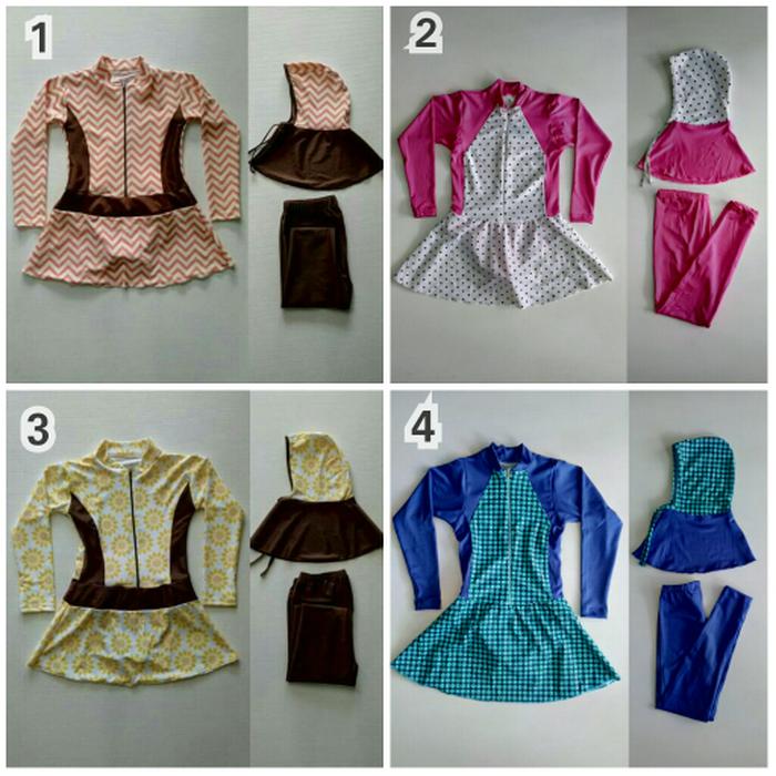 HARGA SPESIAL!!! Baju Renang Muslimah Anak PAUD/TK Motif Cantik - KAo3Yj