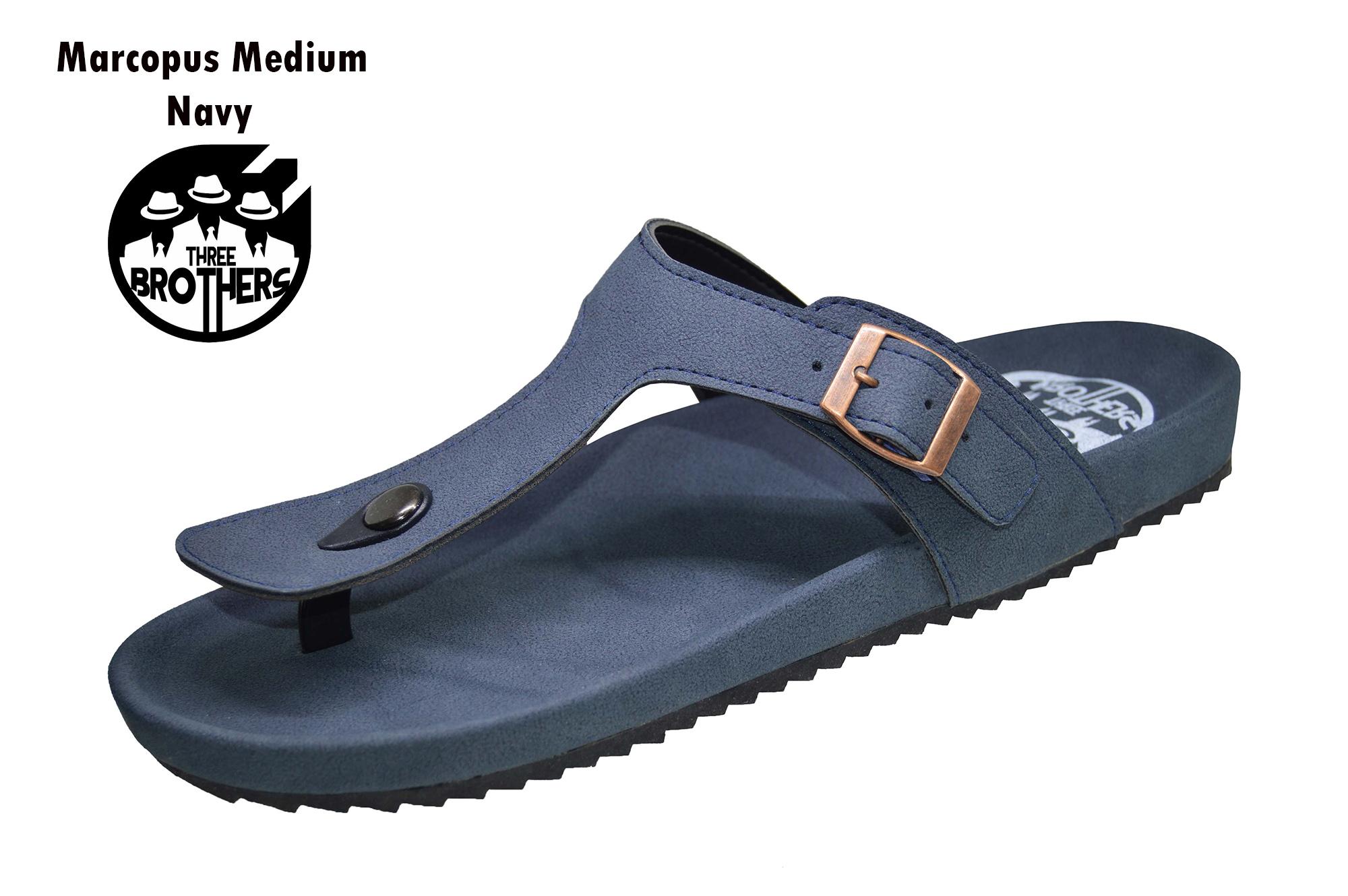 Sandal Jepit Pria Kasual Branded Sendal Kulit Pria Model Jepit Birkenstock Terbaru 39 40 41 42 43 Trendy Elegant Exclusive Original Threebrothers TBSM003