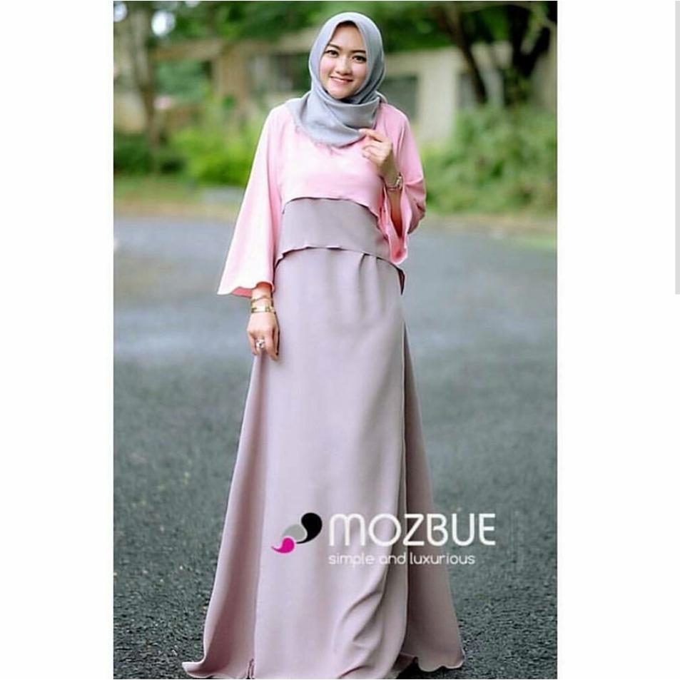 Ria_Store MC226 Minzy Maxi Pink // Busana Muslim Wanita MC226 Minzy Maxi Pink // Maxi Dress / Maxi Muslim / Dress Muslim / Busana Muslim / Baju Muslim / Hijab Fashion / Hijab Style - Hight Quality