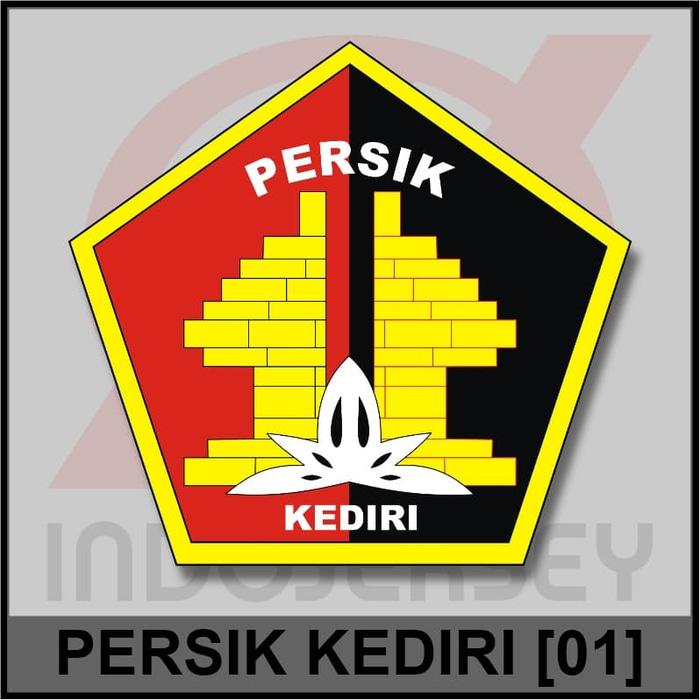 Diskon 10%!! Patch Badge Flock Liga Indonesia - Persik Kediri 01 - ready stock