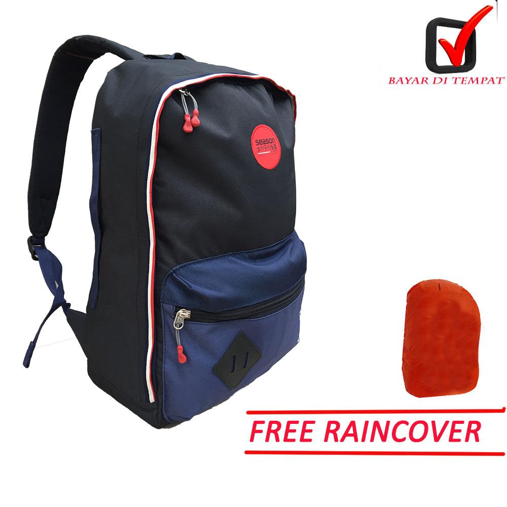 Tas Ransel Season Unisex, promo , Oroginal bisa untuk perempuan dan laki - laki free jas hujan dan sekat laptop 75146