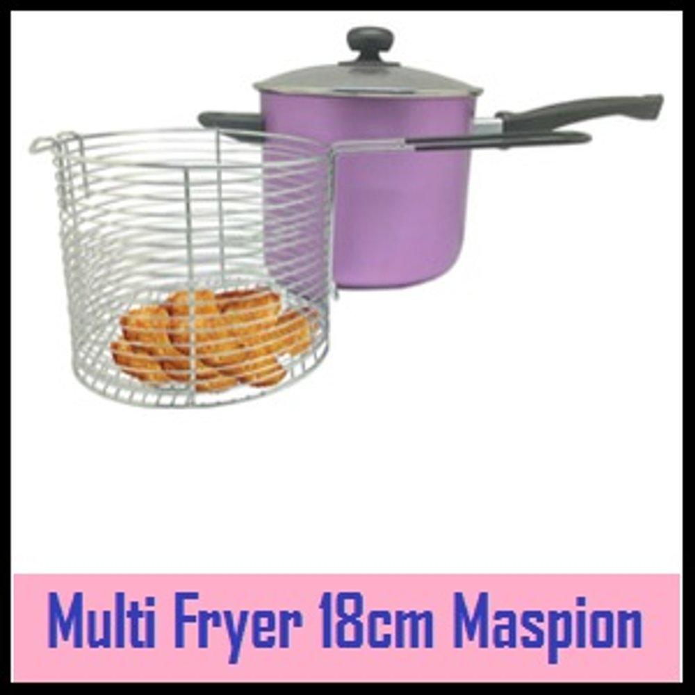 Multi Fryer 18 cm / Multi Deep Fryer Aluminium / Panci Multi Maspion
