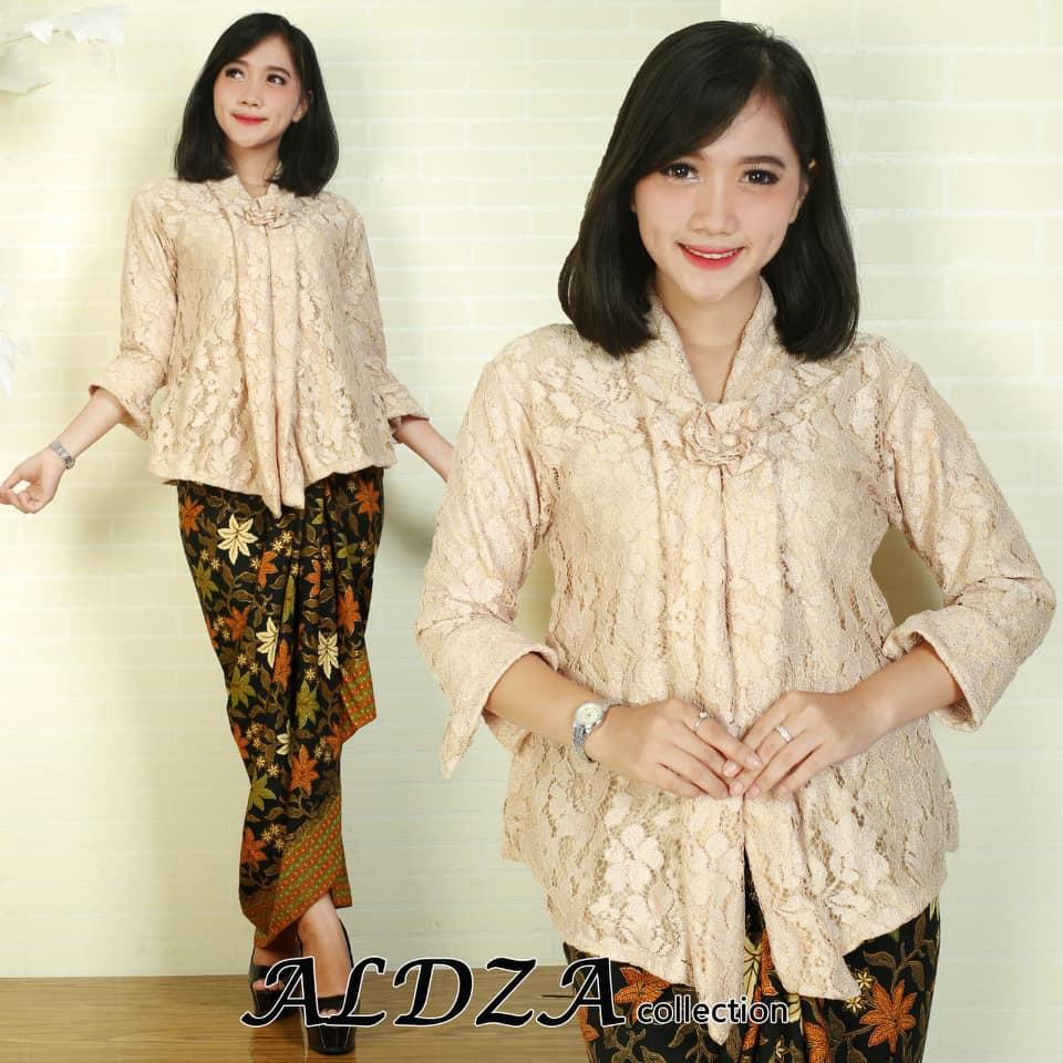 setelan Rok+atasan+furing kebaya modern /kebaya lebaran /batik lebaran / floy brukat + furing-baju batik -atasan wanita terbaru
