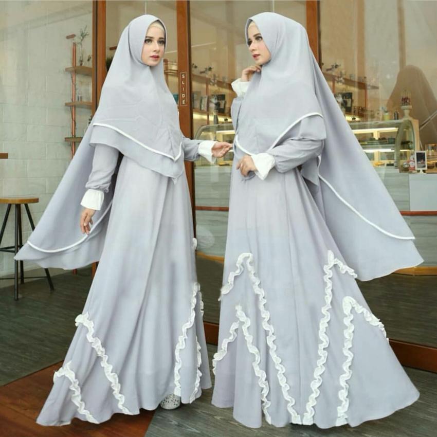 Jessica Fashion Syari Bunda Aqilah Dewasa 3 - Putih - Best Seller