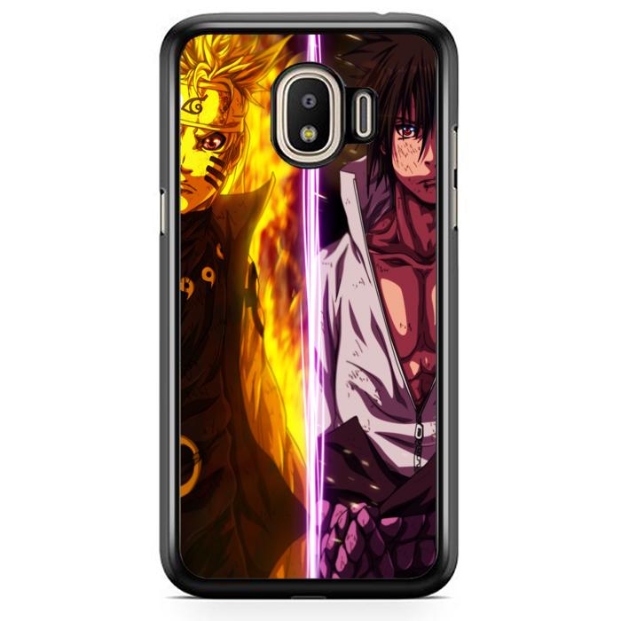 Casing Hardcase Samsung J2 Pro 2018 Motif Naruto Vs Sasuke Manga J0320