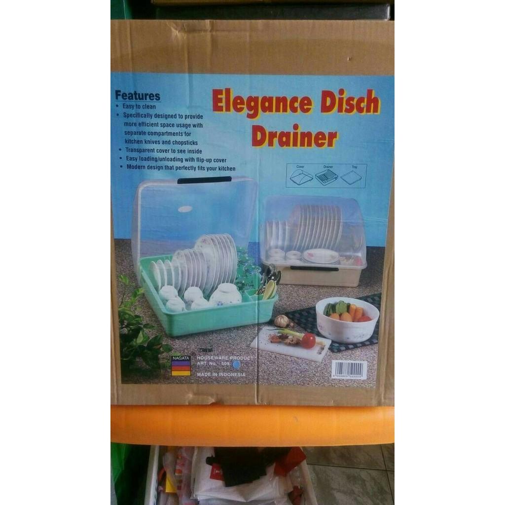 Rak Piring Nampan Tutup (Elegance Dish Drainer) - L1ta6x