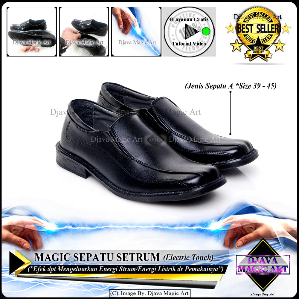 ELECTRIC TOUCH MAGIC SEPATU SETRUM - SEPATU KHUSUS - ENERGI LISTRIK - ART FANTASTIC - Alat Sulap