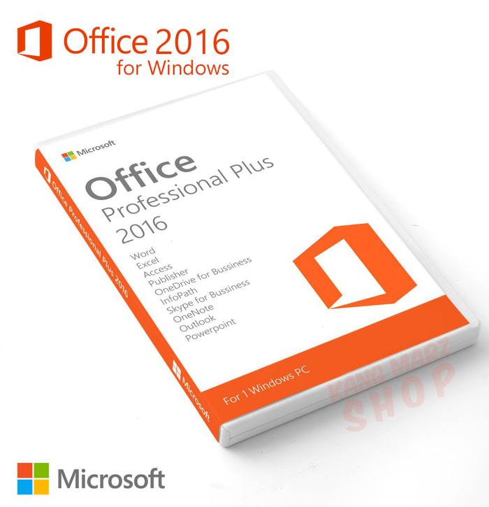 Microsoft Office Professional Plus 2016 + DVD Box Lengkap