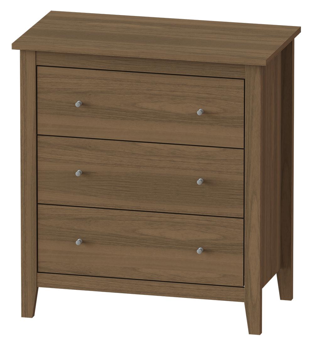 JYSK Laci Penyimpanan Lemari COD COPEN 3 DRAWERS TOPPAN WALNUT