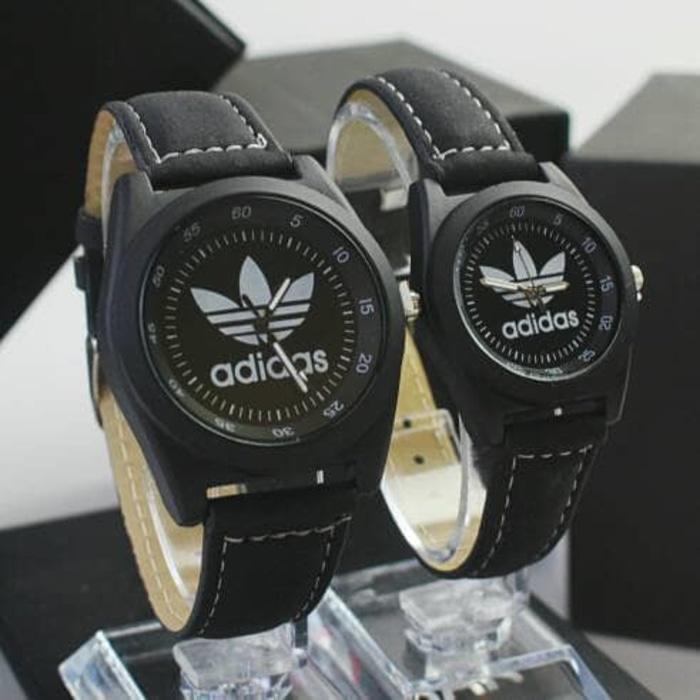 jam tangan couple adidas** / jtr 978 hitam