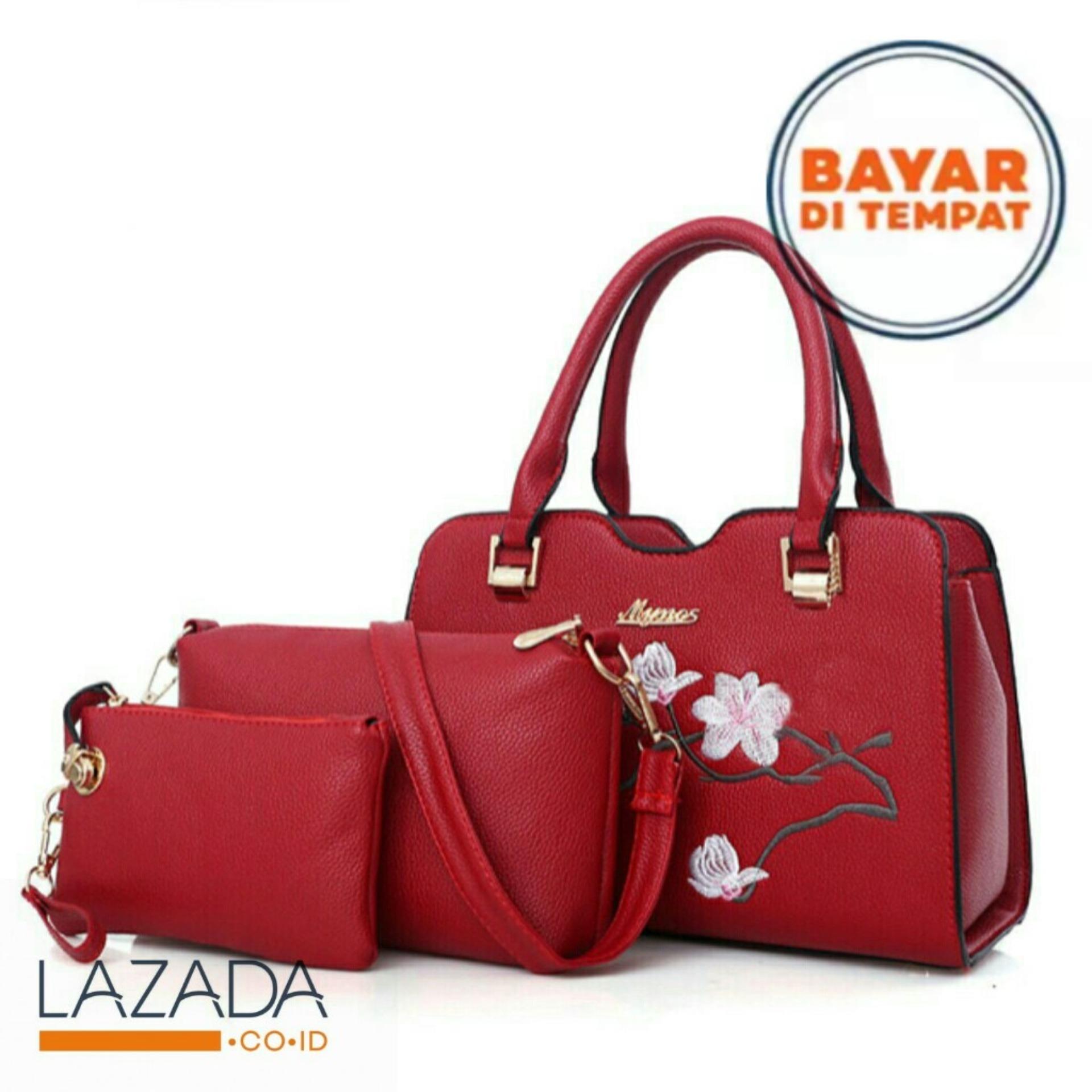 PROMO TERPANAS!!Tas slempang Jinjing 3in1 Wanita bucket import/Sling NAGITA BORDIR