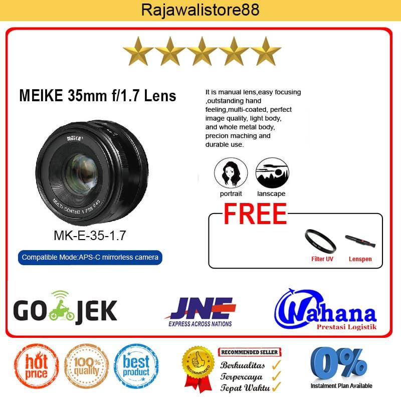 Lensa Kamera Meike Lens Mk-35mm F/1.7 Manual Focus For Sony E Mount A5000/A6000