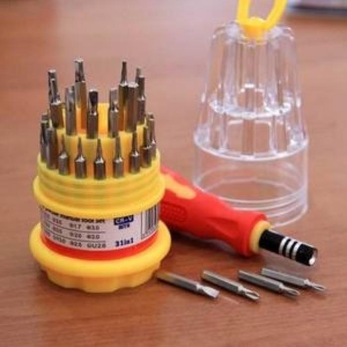 Obeng Set Multi 31 in 1 Screwdriver Handphone Elektronik HP Laptop PC Model Baru
