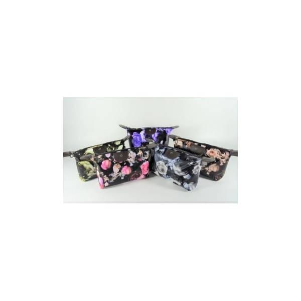 Hot Promo (Bunga Rose Dan Batik) Pouch Tas Kosmetik Bag Make Up Body Lotion