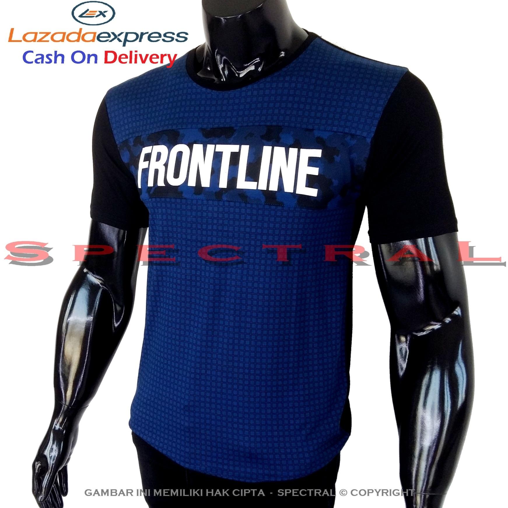 Spectral - Kaos Distro FRONTLINE Soft Rayon Viscose Lycra Pola M Fit To L Simple Fashionable Tidak Pasaran Kombinasi Garis Motif Art Visual