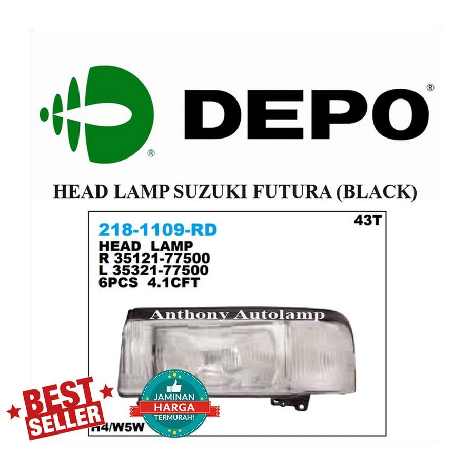 LAMPU DEPAN SUZUKI FUTURA (BLACK) 1 SET
