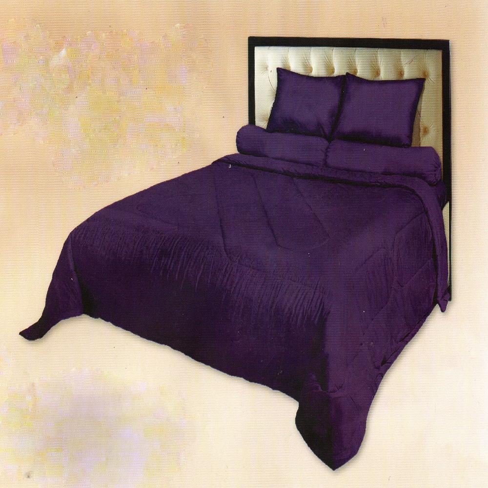 Fata Sprei Polos Jacquard Emboss King 180x200 cm Warna Grape Royale