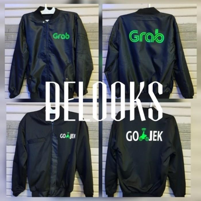 Jaket Bomber Bolak Balik Grab/ Jne / Uber - 1B7ri3