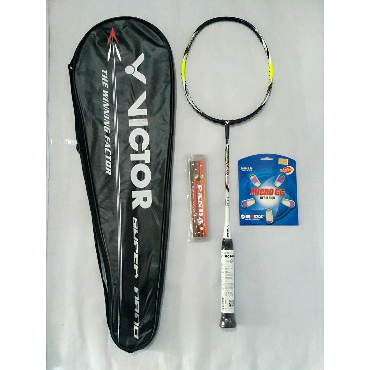 Raket Badminton Victor Hypernano X 500 free tas senar dan grip