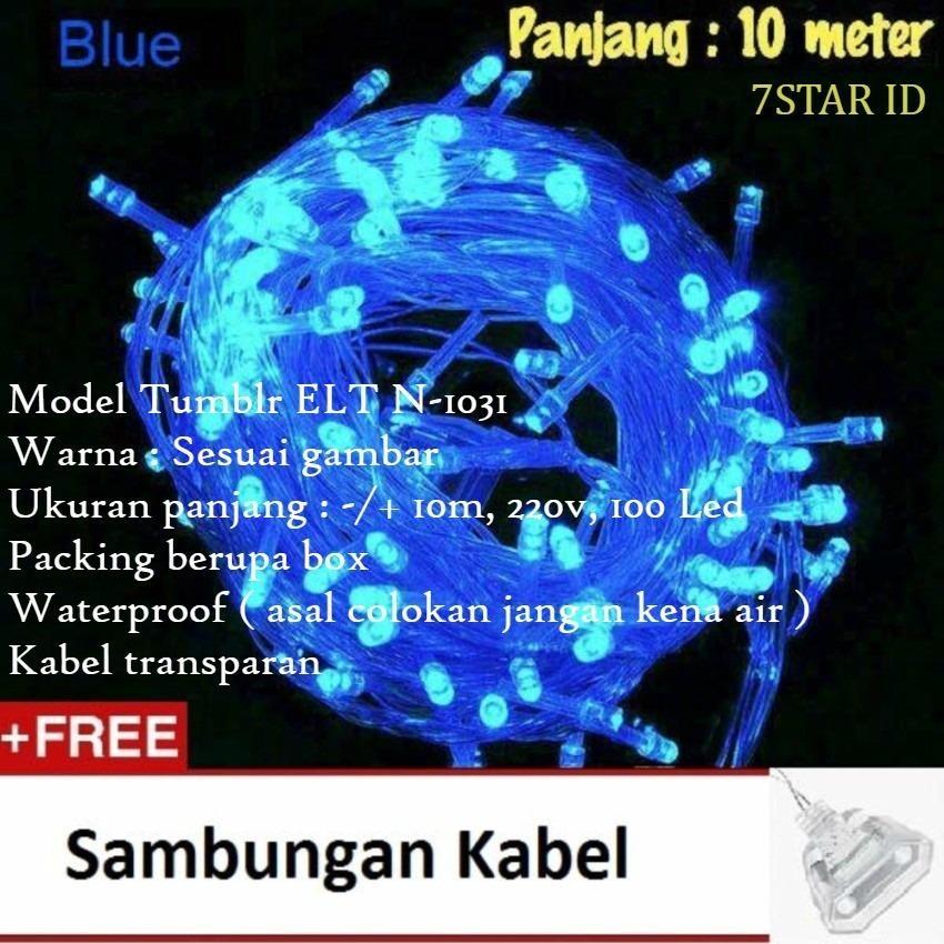 Lampu Tumblr Kamar With LED Dekorasi 7STAR / Lampu Hias ELT N-1031 7STAR Dan Lampu Tumblr Natal Twinkle Light 10 Meter FULL + Ada Colokan Sambungan