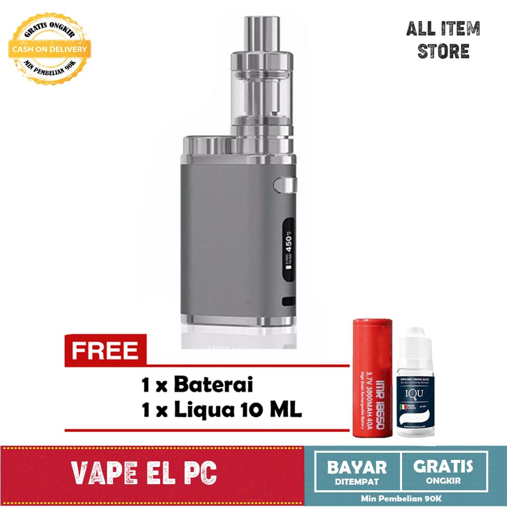 Paket Siap Ngebul EL PC Vape / Rokok Elektirk Murah 75 W 5V Stater Kit + Free Baterai dan Liquid Paket Siap Ngebul EL PC Vape / Rokok Elektirk Murah 75 W 5V Stater Kit + Free Baterai dan Liquid