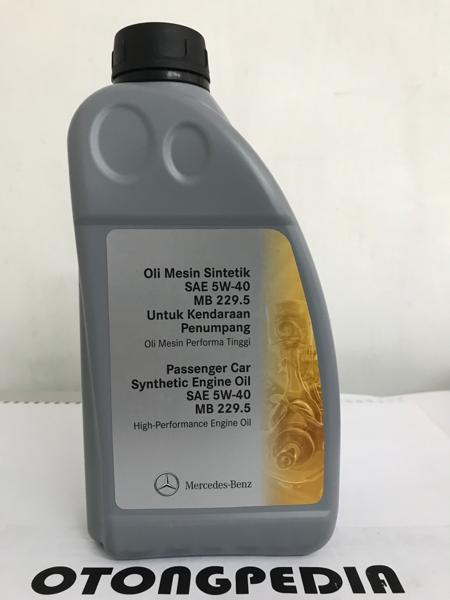 OLI MESIN MERCEDES BENZ GENUINE 5W-40 MB 229.5 / 000 989 83 01 / AKSESORIS MOTOR / MOBIL / VARIASI / BERKUALITAS / OTO-A3138