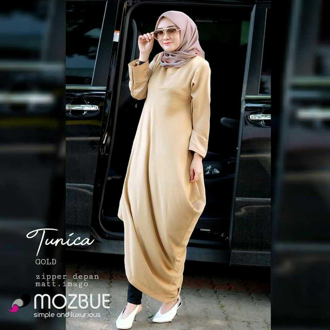 Tunik Tunica Tunic Baju Kerja Atasan Wanita Muslim Casual Modern Terbaru