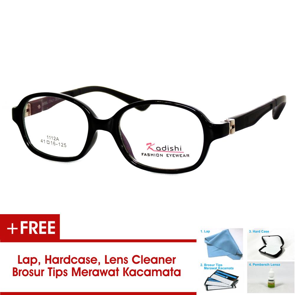 Frame Kacamata Anak FKIDS 1112A Hitam Bisa Dipasang Lensa Minus Di Optik Terdekat