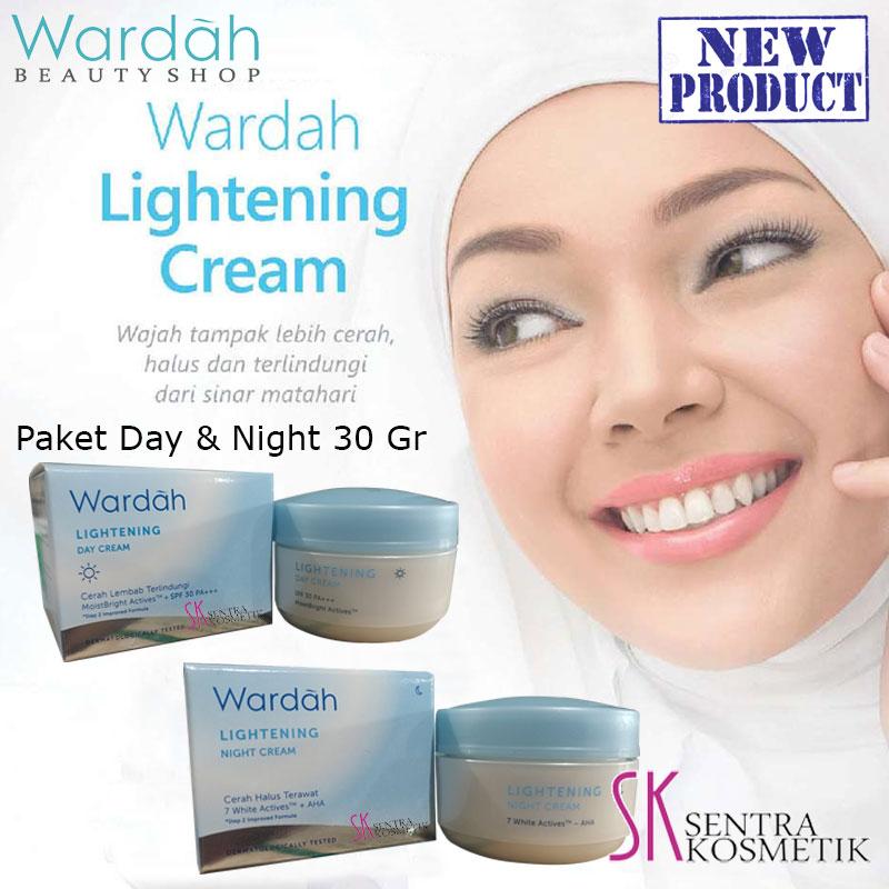 Wardah Lightening Paket Cream Day dan Night - 30 gr