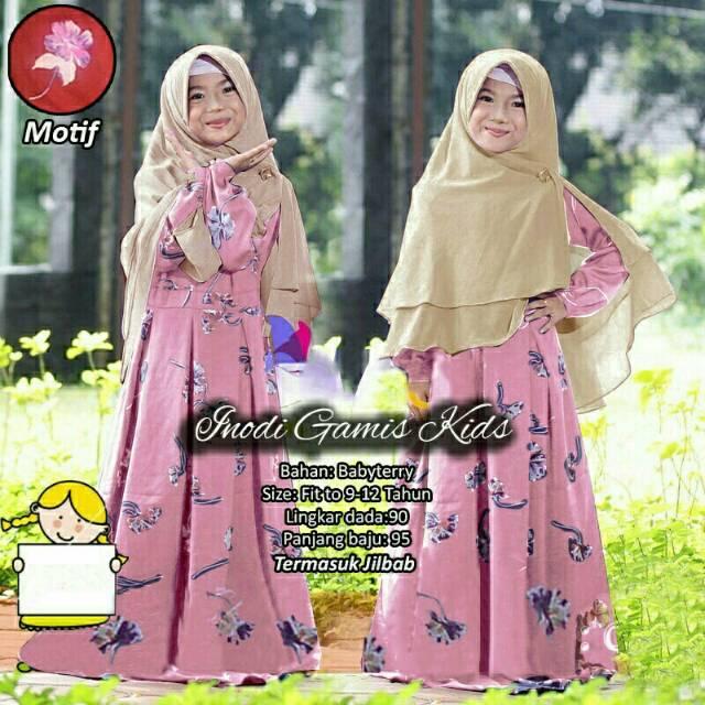dandelia / GAMIS INODY KID(Vosgm) / maxi anak / dress anak / dress kids / baju anak perempuan / fashion muslim anak /syari anak / gamis anak / size 6-8th