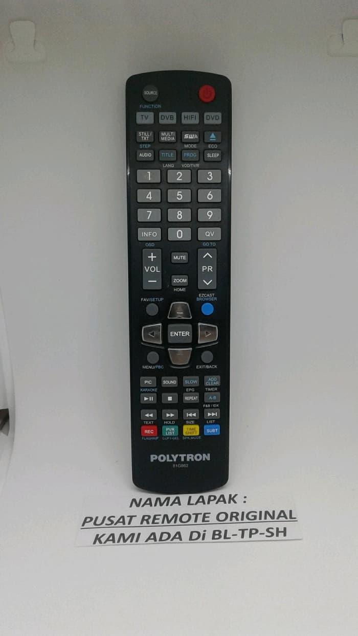 REMOTE REMOT TV DVD HIFI DVB POLYTRON LED LCD 81G862 ORIGINAL Diskon