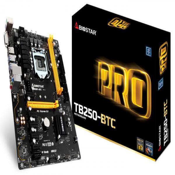 Motherboard Biostar TB250BTC LGA 1151 Bitcoin Mining