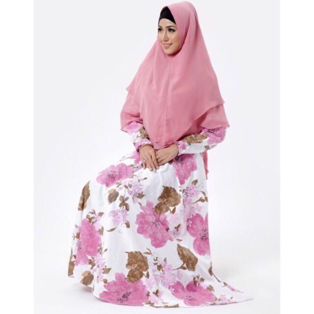 Gamis Wanita - ASIFA GAMIS SYARI BUSANA MUSLIM DENGAN KHIMAR