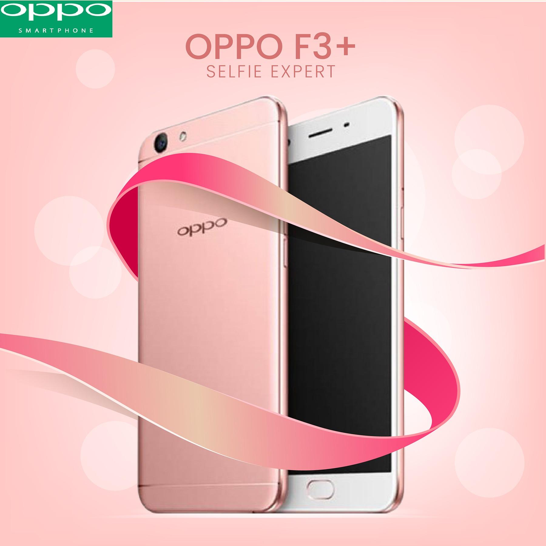Oppo F3 Plus Selfie Expert 64 GB Ram 4 GB HARGA SPESIAL Gold FREE VR BOX