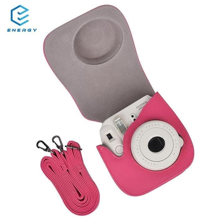 EGY Tas Kamera Wanita Gaya Retro Bahan Kulit PU Untuk Fujifilm Insta
