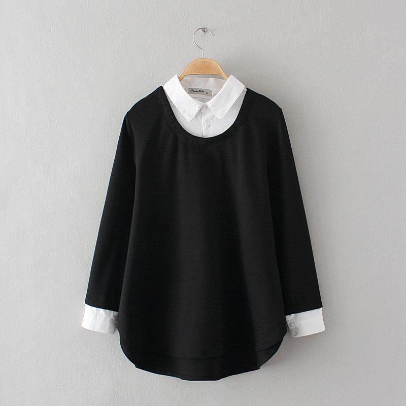Baju Dalaman Yard Besar Longgar Jaket Wanita Orang Gemuk Ukuran Plus (Hitam)