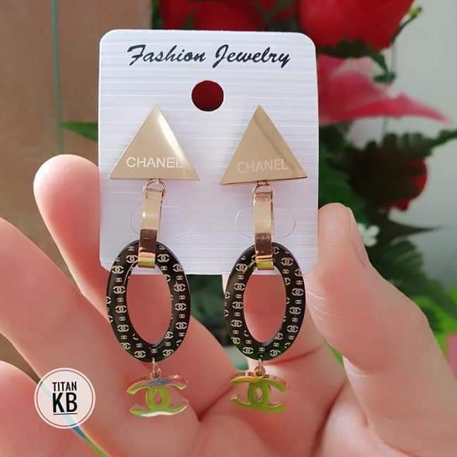 Anting Chanel Model Terbaru Titanium