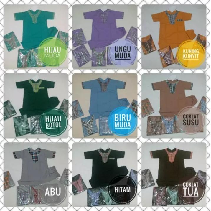 BAJU KOKO TURKI ANAK MODERN TERLARIS ABU USIA 1-12 TAHUN