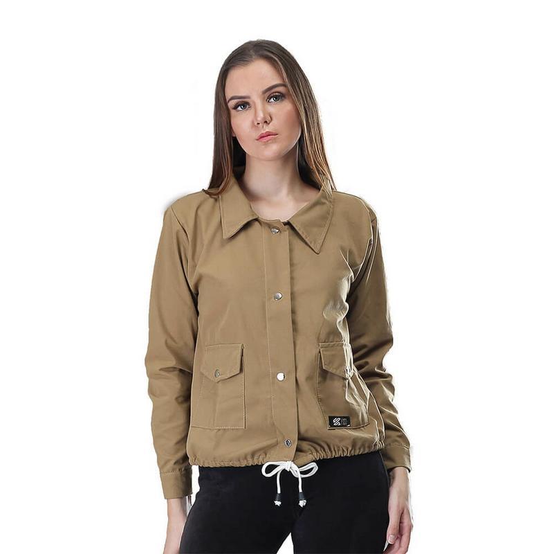Kuzatura Jaket Parka Wanita Coklat - KYU 376