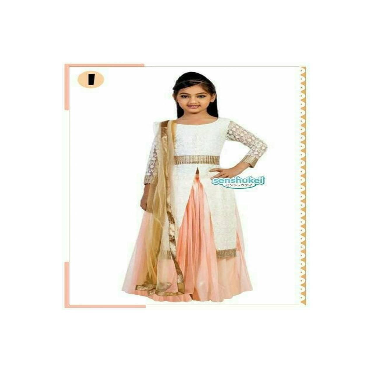 setelan baju gamis anak sari india merk shensukei 17 i