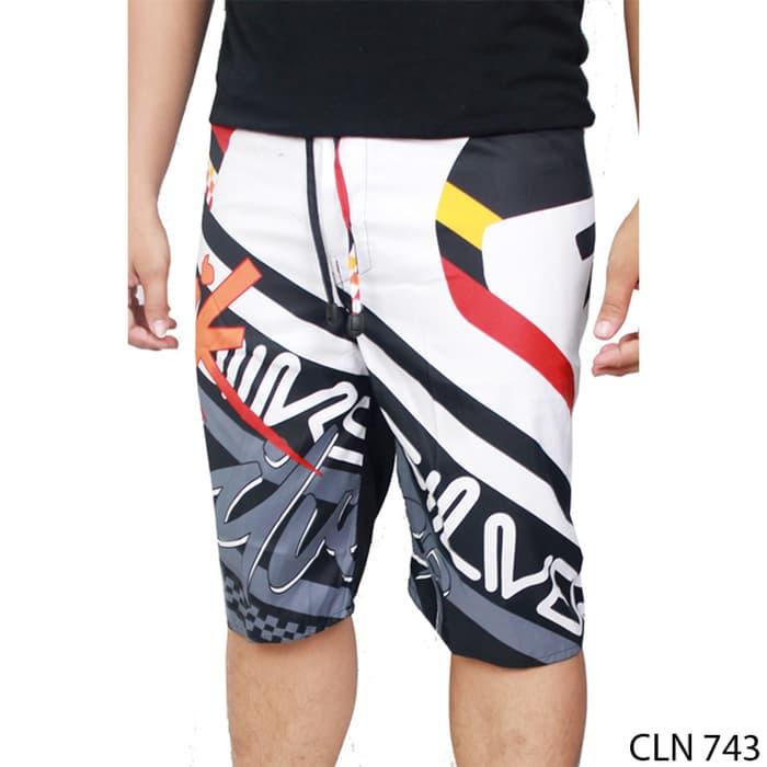Gfp - Celana Santai Casual Pendek Pria Polyester Multi Colour Cln 743