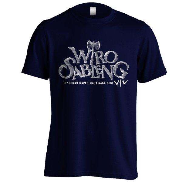Kaos Wiro Sableng C01 - Navy Biru Dongker Baju Film Jadul Wiro Sablen