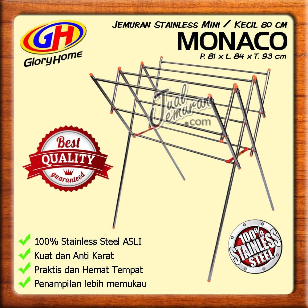 Glory Home Jemuran Baju Stainless Mini 80 cm