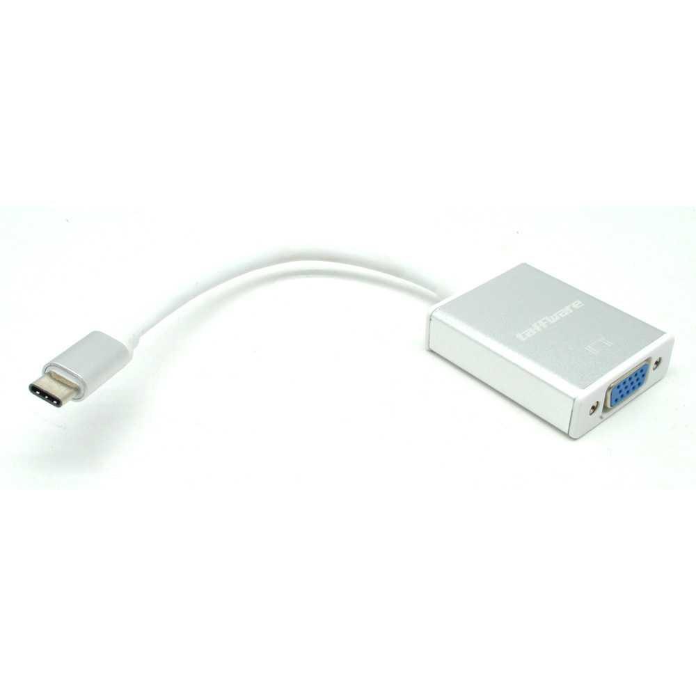 USB 3.1 Type C Male to VGA Female Adapter Converter / Alat Sambungan Prayektor / Kabel VGA Murah