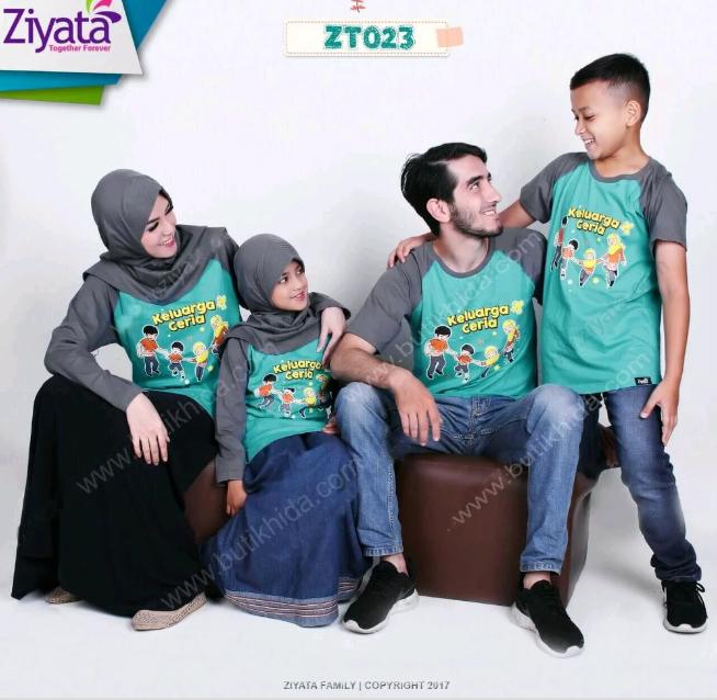 Kaos Baju Ziyata Kaos Keluarga Kaos Family Muslim Kaos Couple Sarimbit Family Anak ZT023