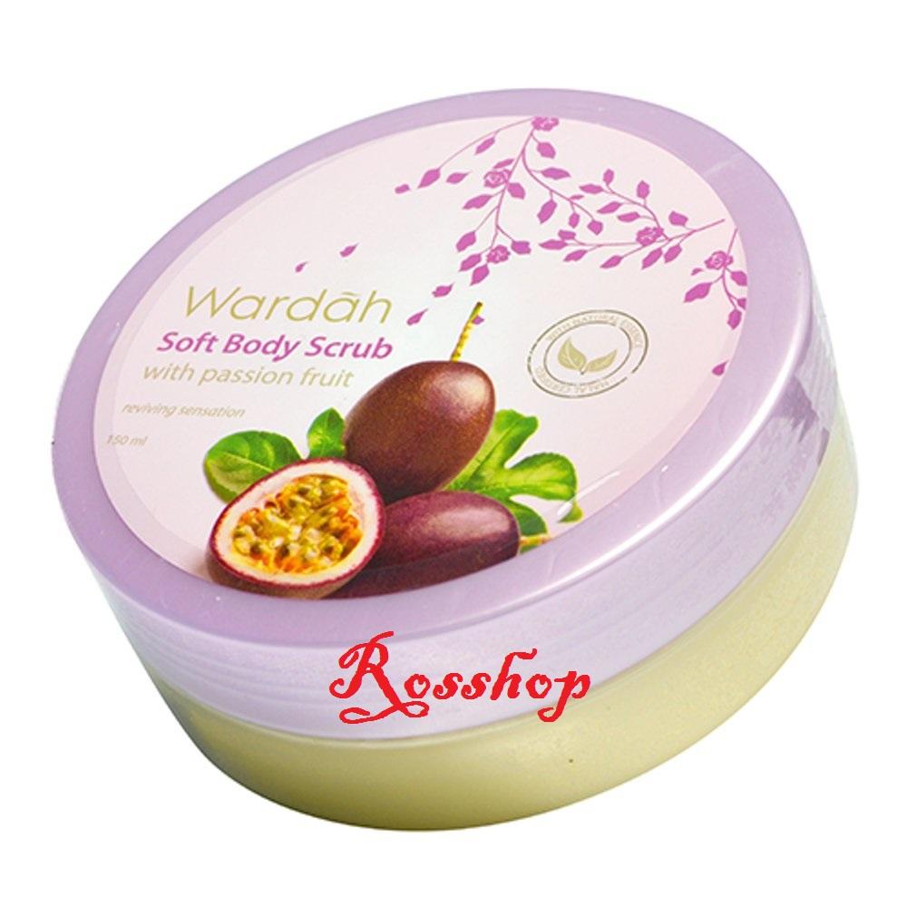 Wardah Soft Body Scrub With Passion Fruit - 150ml By Rosshop.
