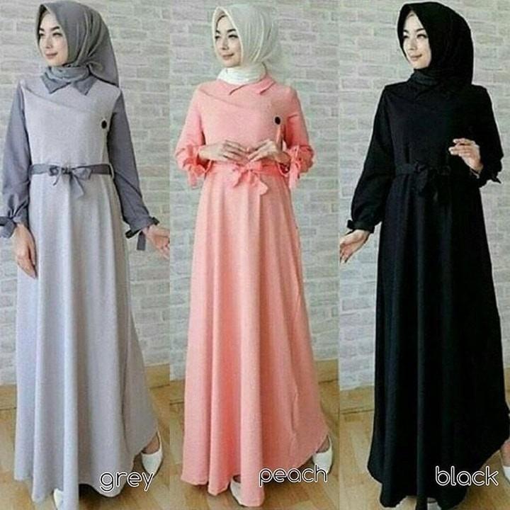 Baju Pakaian Wanita Gamis Maxi / Trio Dress Murah