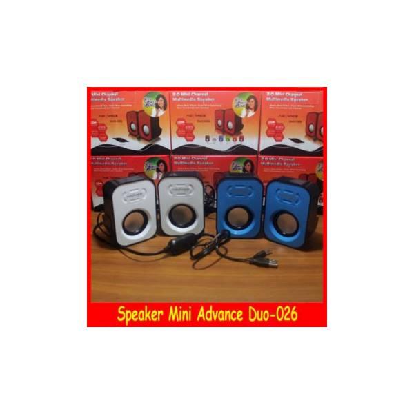 Termurah Speaker Pc Laptop Notebook Mini Advance duo-026 DUO 026 Kabel Kontrol speaker aktif / speaker laptop / speaker super bass