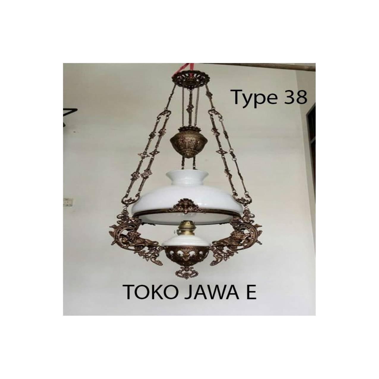 Lampu Kerek/Lampu Gantung/Lampu Betawi Model Kerek TYPE 35 - PUTIH